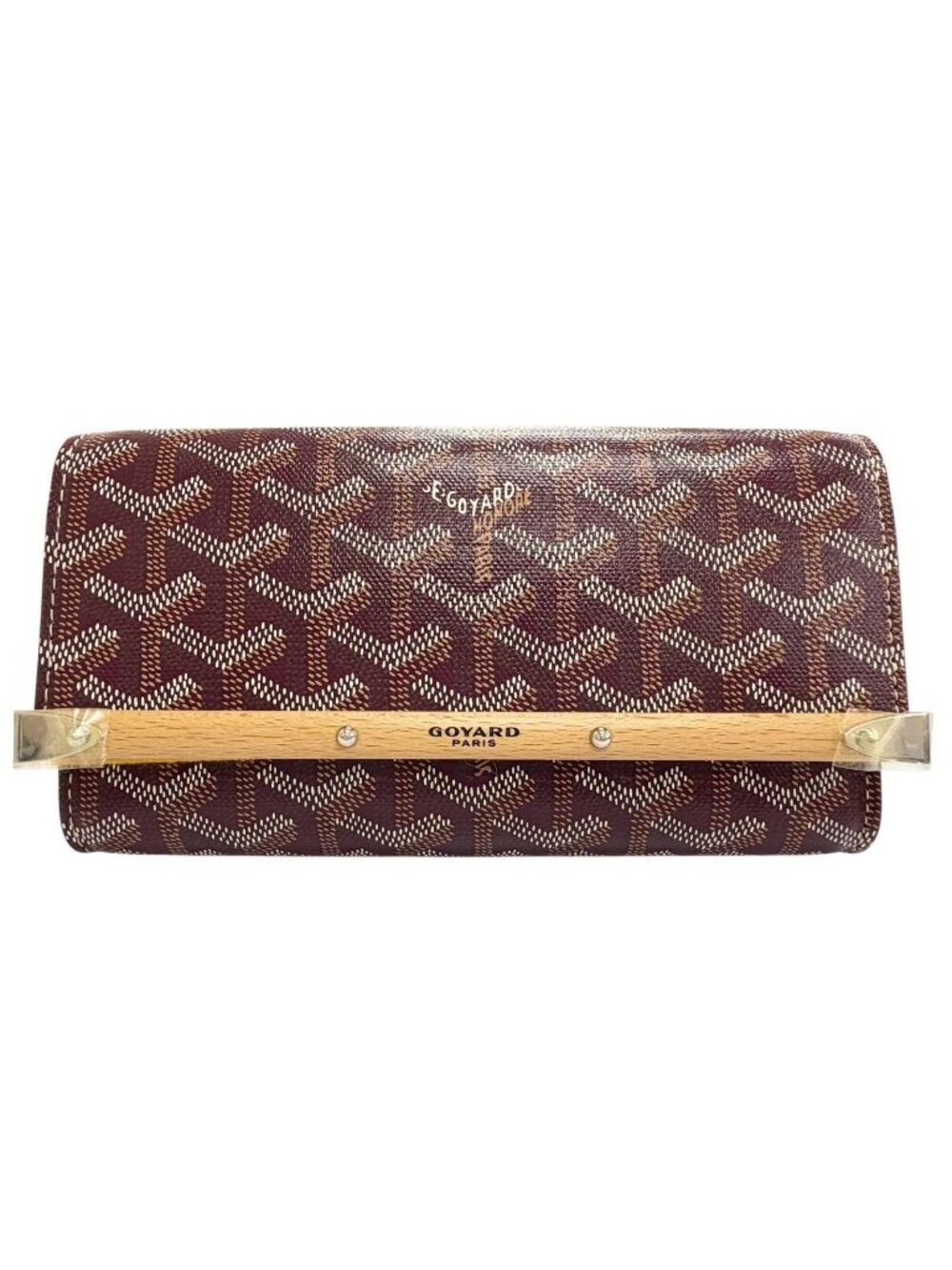Goyard Monte Carlo Mini Case Pouch Canvas Burgundy